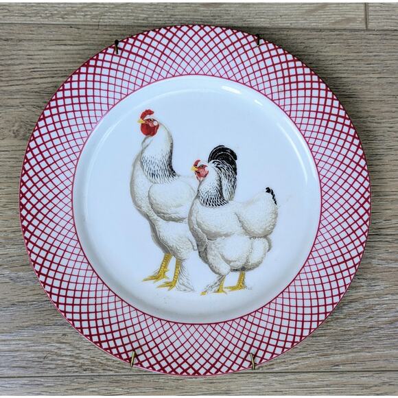 VTG The Haldon Group Devonshire 1981 Set of 3 Chicken Rooster Salad Plates 7.5" - Picture 4 of 9